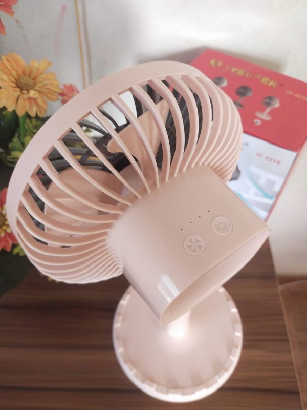JYSuper-2218 Professional Rechargeable Mini Table Fan. 6-8hours charging backup - Image 2
