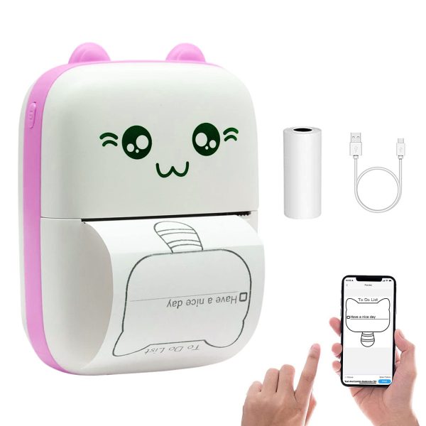 GearUP mini Thermal Bluetooth Printer – Pink Color - Image 2